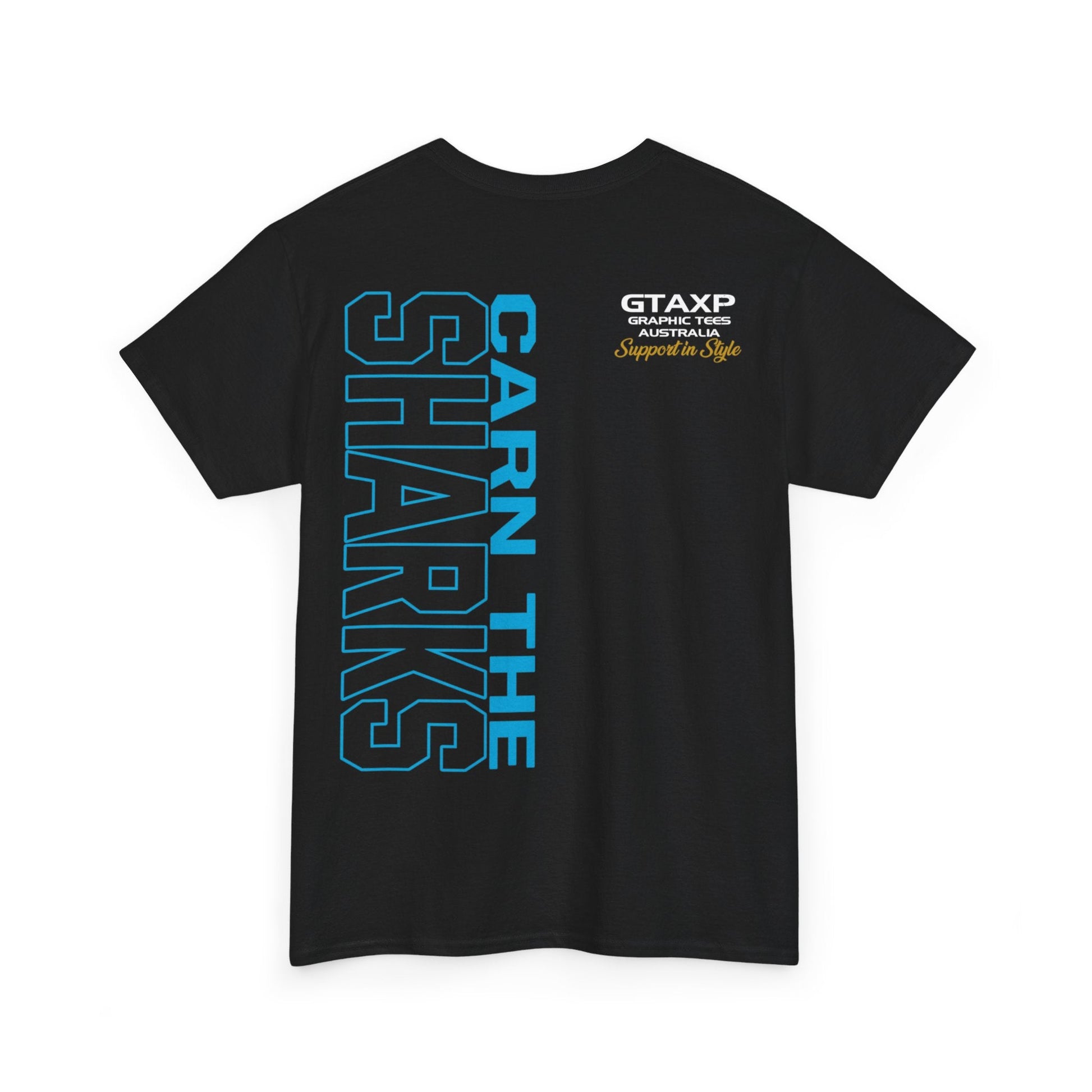 Carn The Sharks Graphic Tee Graphic Tees Australia Graphic T-Shirt Australia -  Cool Graphic T-Shirts Online -  Carn The Sharks T Shirt | Rugby League Supporters Gear