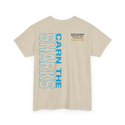 Carn The Sharks Graphic Tee Graphic Tees Australia Graphic T-Shirt Australia -  Cool Graphic T-Shirts Online -  Carn The Sharks T Shirt | Rugby League Supporters Gear