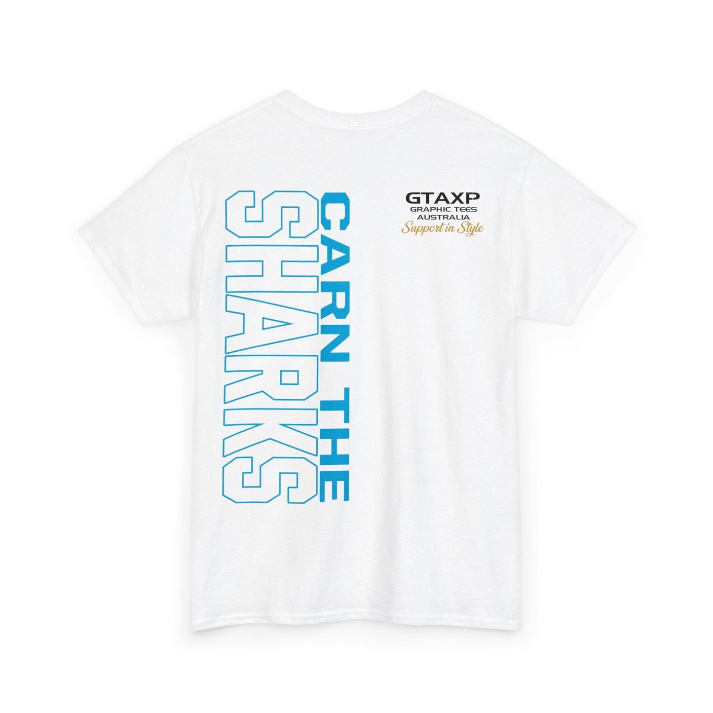 Carn The Sharks Graphic Tee Graphic Tees Australia Graphic T-Shirt Australia -  Cool Graphic T-Shirts Online -  Carn The Sharks T Shirt | Rugby League Supporters Gear