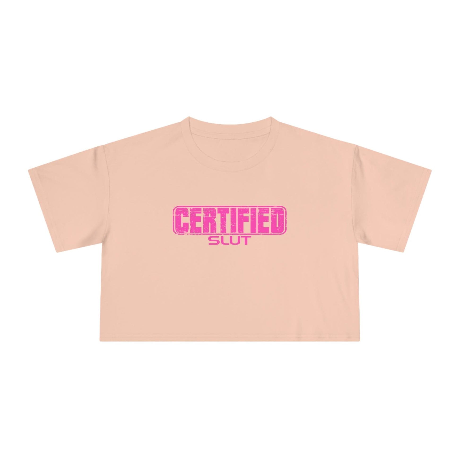 Certified Slut Crop Tee Graphic Tees Australia Graphic T-Shirt Australia -  Cool Graphic T-Shirts Online -  Certified Slut Crop Tee | Womens Graphic T-Shirts