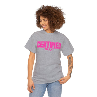 Certified Slut Graphic Tee Graphic Tees Australia Graphic T-Shirt Australia -  Cool Graphic T-Shirts Online -  Certified Slut T-Shirt | Rude & Offensive T-Shirts Australia