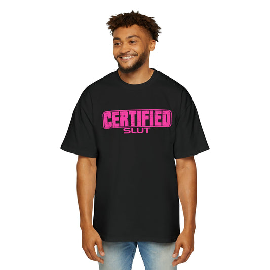 Certified Slut Oversized Tee Graphic Tees Australia Black / S Graphic T-Shirt Australia -  Cool Graphic T-Shirts Online -  Certified Slut Oversized Tee | 80's Graphic T-Shirts Australia