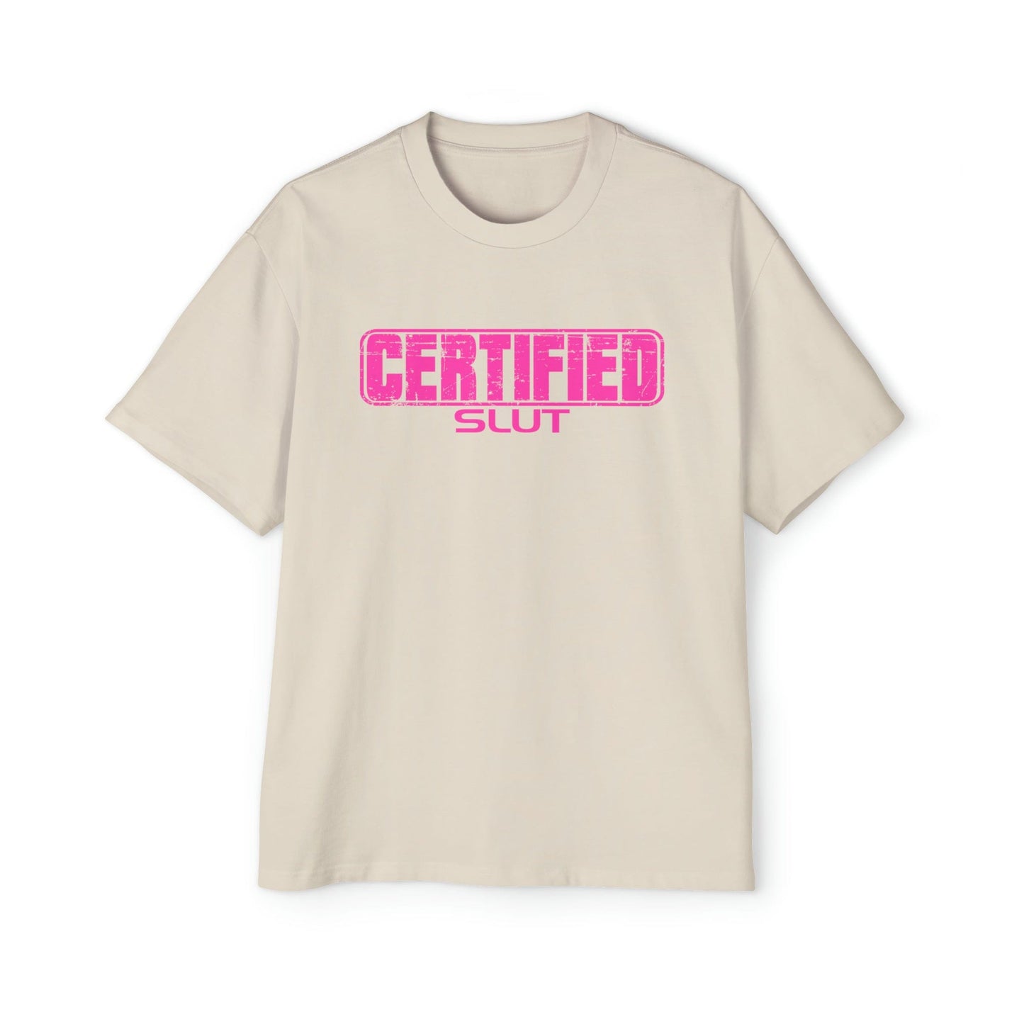 Certified Slut Oversized Tee Graphic Tees Australia Graphic T-Shirt Australia -  Cool Graphic T-Shirts Online -  Certified Slut Oversized Tee | 80's Graphic T-Shirts Australia