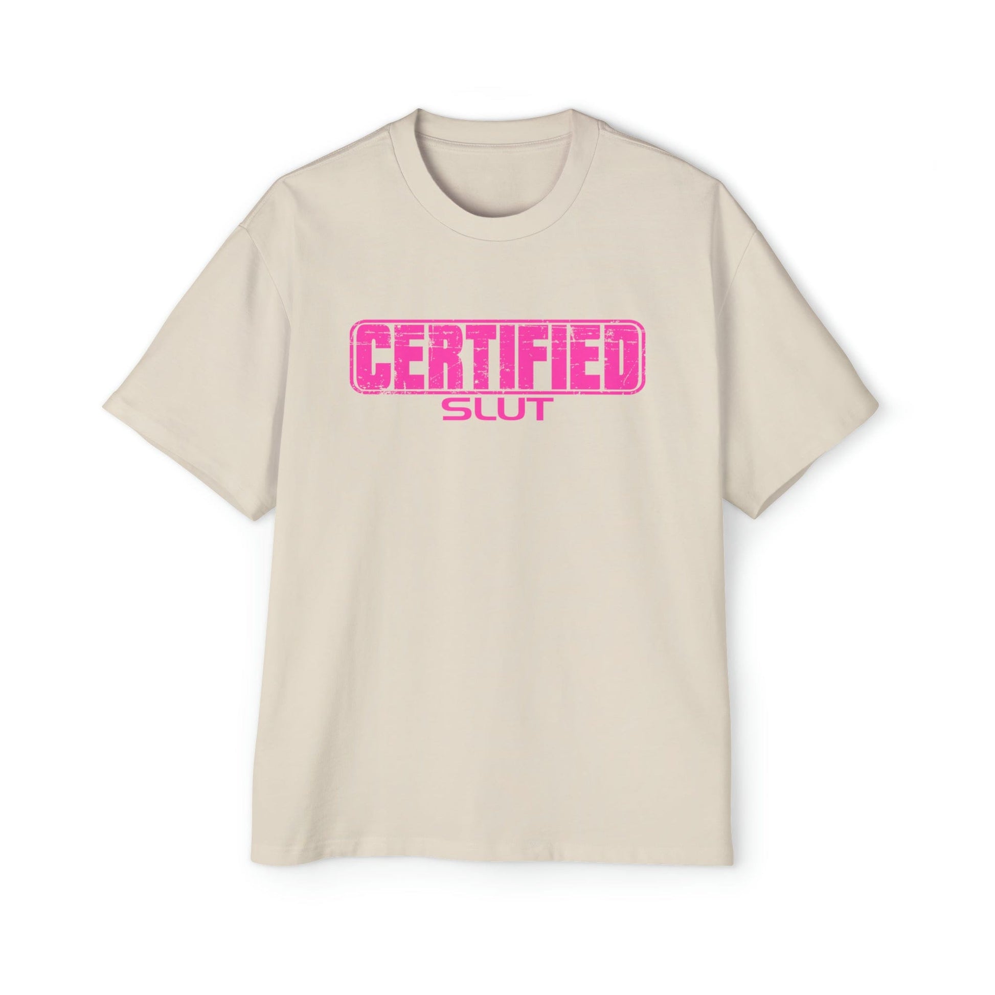 Certified Slut Oversized Tee Graphic Tees Australia Graphic T-Shirt Australia -  Cool Graphic T-Shirts Online -  Certified Slut Oversized Tee | 80's Graphic T-Shirts Australia