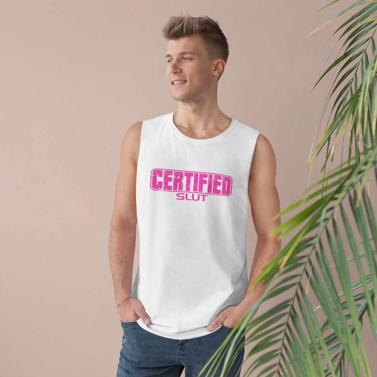 Certified Slut Tank Top Graphic Tees Australia White / XS Graphic T-Shirt Australia -  Cool Graphic T-Shirts Online -  Certified Slut Tank Top | Tank Tops & Singlets Online Australia