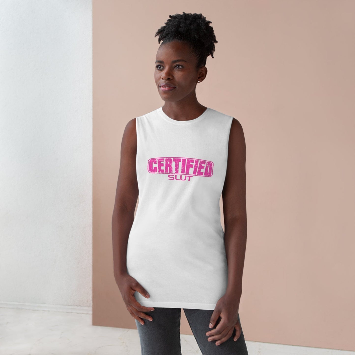 Certified Slut Tank Top Graphic Tees Australia Graphic T-Shirt Australia -  Cool Graphic T-Shirts Online -  Certified Slut Tank Top | Tank Tops & Singlets Online Australia