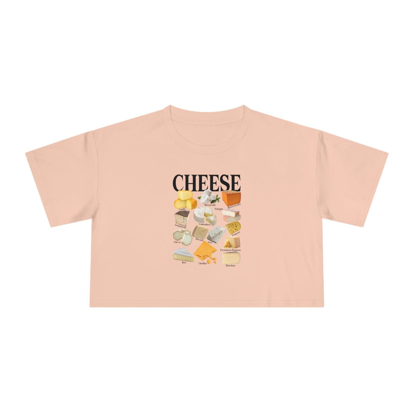 Cheese Homage Crop Tee Graphic Tees Australia Graphic T-Shirt Australia -  Cool Graphic T-Shirts Online -  Cheese Homage Crop Tee | Cool Womens Graphic T-Shirts