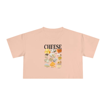 Cheese Homage Crop Tee Graphic Tees Australia Graphic T-Shirt Australia -  Cool Graphic T-Shirts Online -  Cheese Homage Crop Tee | Cool Womens Graphic T-Shirts