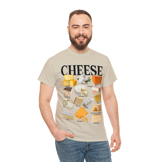 Cheese Homage Graphic Tee Graphic Tees Australia Sand / S Graphic T-Shirt Australia -  Cool Graphic T-Shirts Online -  Cheese Homage T-Shirt | Funny Graphic T-Shirts Australia