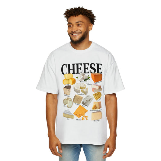 Cheese Homage Oversized Tee Graphic Tees Australia White / S Graphic T-Shirt Australia -  Cool Graphic T-Shirts Online -  Cheese Homage Oversized Tee | 80's Graphic Tees Australia