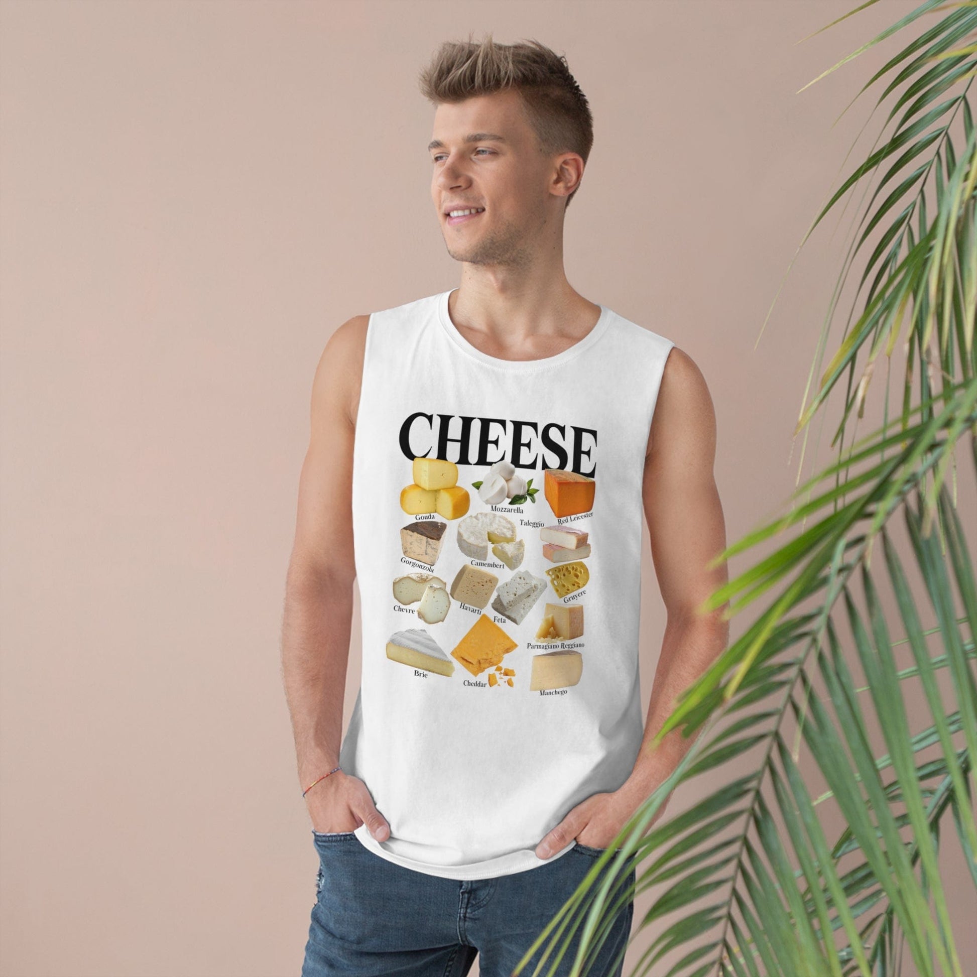 Cheese Homage Tank Top Graphic Tees Australia White / XS Graphic T-Shirt Australia -  Cool Graphic T-Shirts Online -  Cheese Homage Tank Top | Cool Tank Tops & Singlets Australia