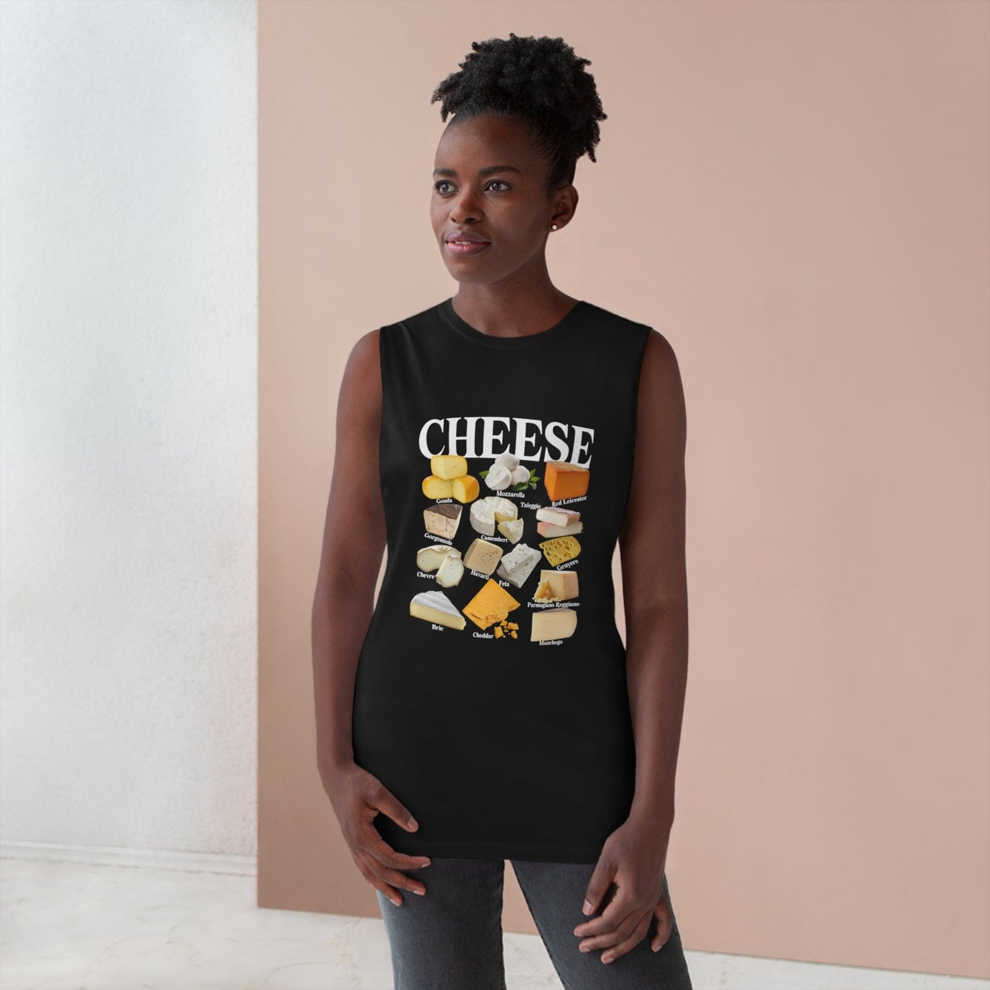 Cheese Homage Tank Top Graphic Tees Australia Graphic T-Shirt Australia -  Cool Graphic T-Shirts Online -  Cheese Homage Tank Top | Cool Tank Tops & Singlets Australia