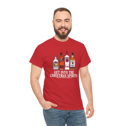 Christmas Spirits Tshirt Printify Graphic T-Shirt Australia -  Cool Graphic T-Shirts Online - 