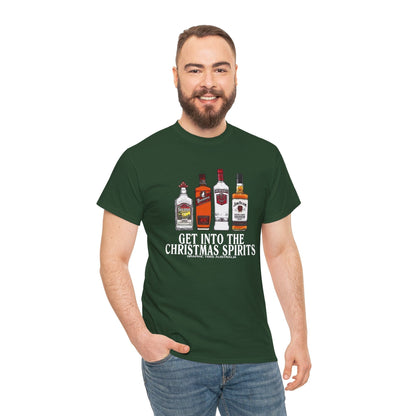 Christmas Spirits Tshirt Printify Graphic T-Shirt Australia -  Cool Graphic T-Shirts Online - 