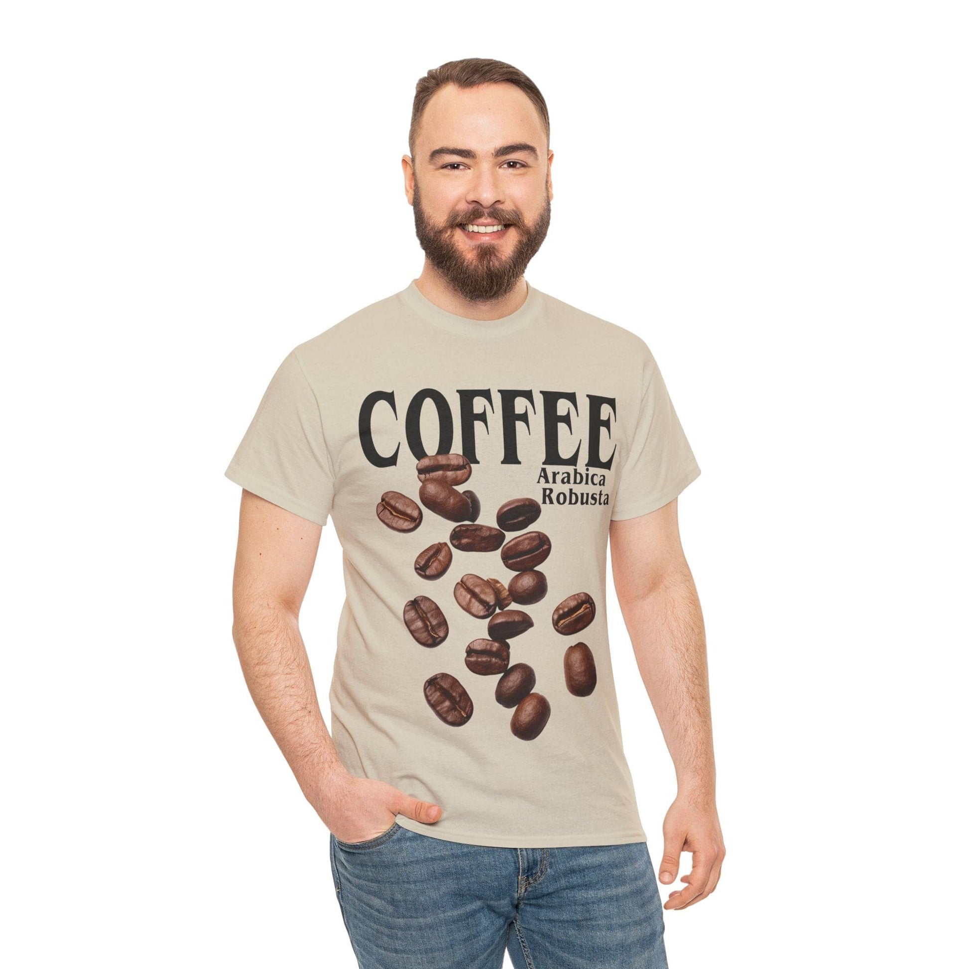 Coffee Graphic Tee Graphic Tees Australia Sand / S Graphic T-Shirt Australia -  Cool Graphic T-Shirts Online -  Coffee T-Shirt | Funny Quirky T-Shirt Australia