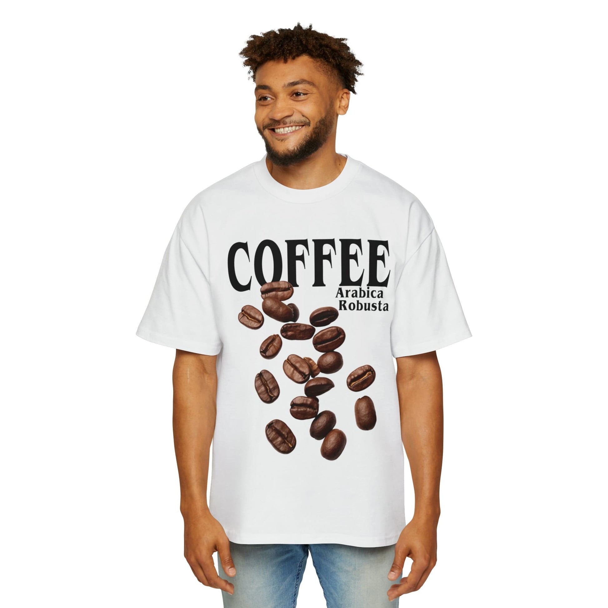 Coffee Oversized Tee Graphic Tees Australia White / S Graphic T-Shirt Australia -  Cool Graphic T-Shirts Online -  Coffee Oversized Tee | Funny T-Shirts Australia