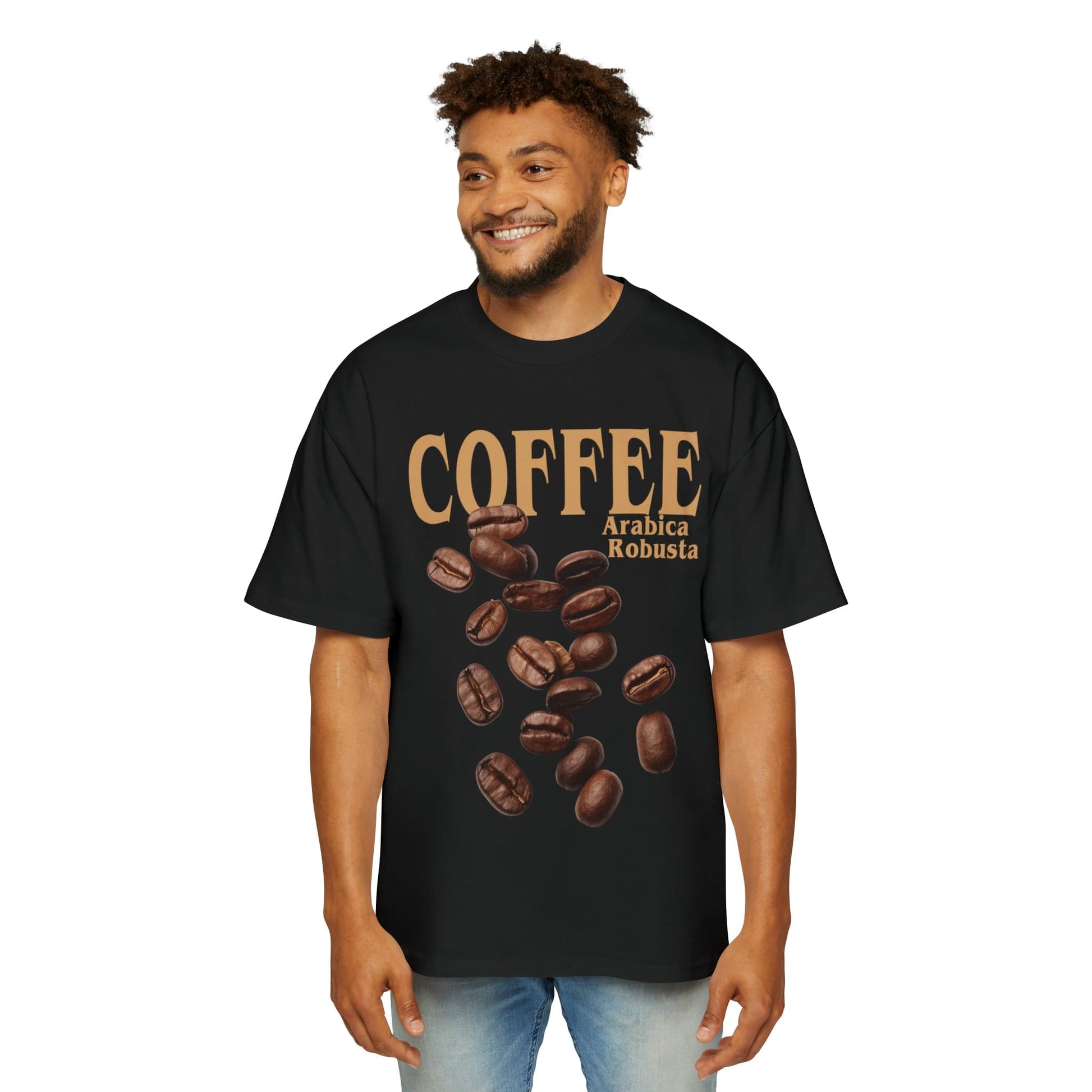 Coffee Oversized Tee Graphic Tees Australia Black / S Graphic T-Shirt Australia -  Cool Graphic T-Shirts Online -  Coffee Oversized Tee | Funny T-Shirts Australia