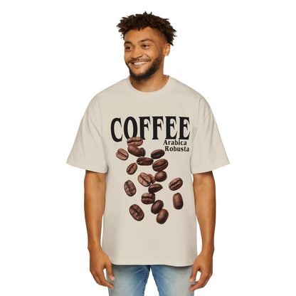 Coffee Oversized Tee Graphic Tees Australia Ecru / S Graphic T-Shirt Australia -  Cool Graphic T-Shirts Online -  Coffee Oversized Tee | Funny T-Shirts Australia