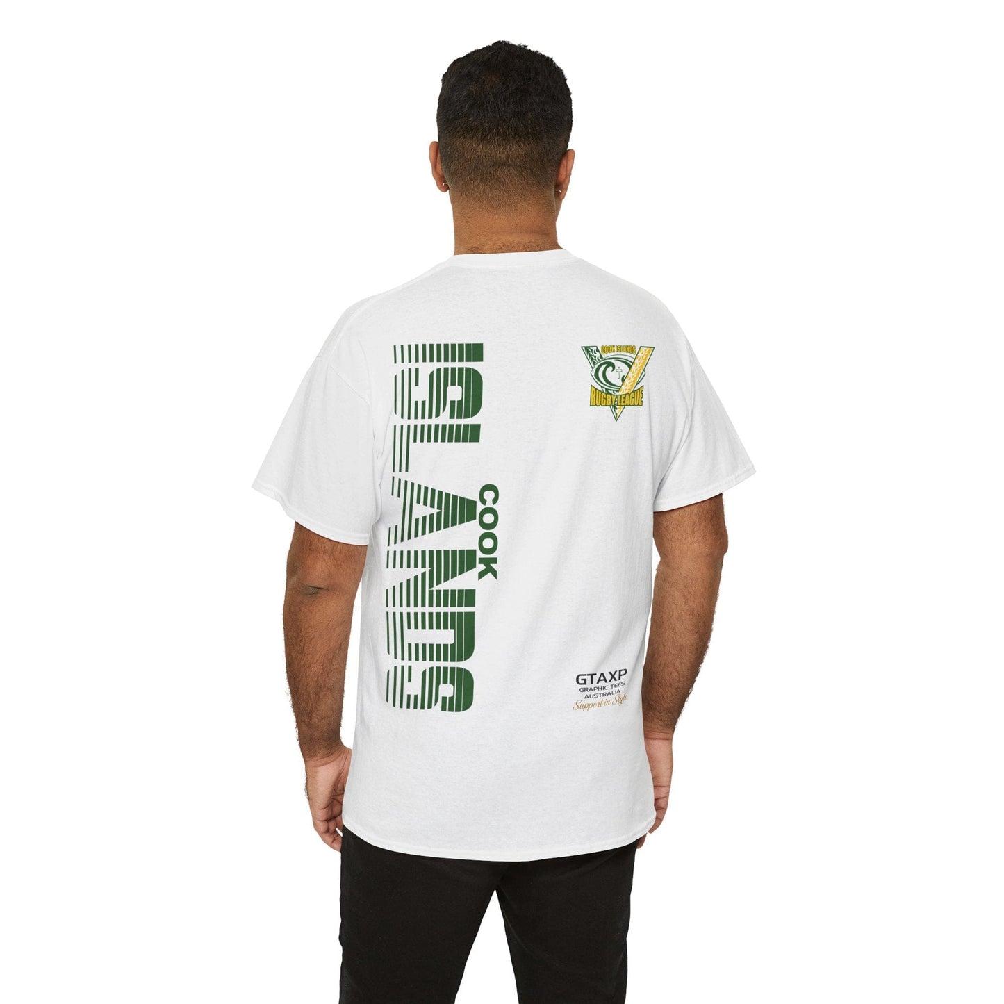 Cook Islands World Cup Graphic Tee Graphic Tees Australia White / S Graphic T-Shirt Australia -  Cool Graphic T-Shirts Online -  Cook Islands World Cup T-Shirt | Rugby League World Cup Merchandise