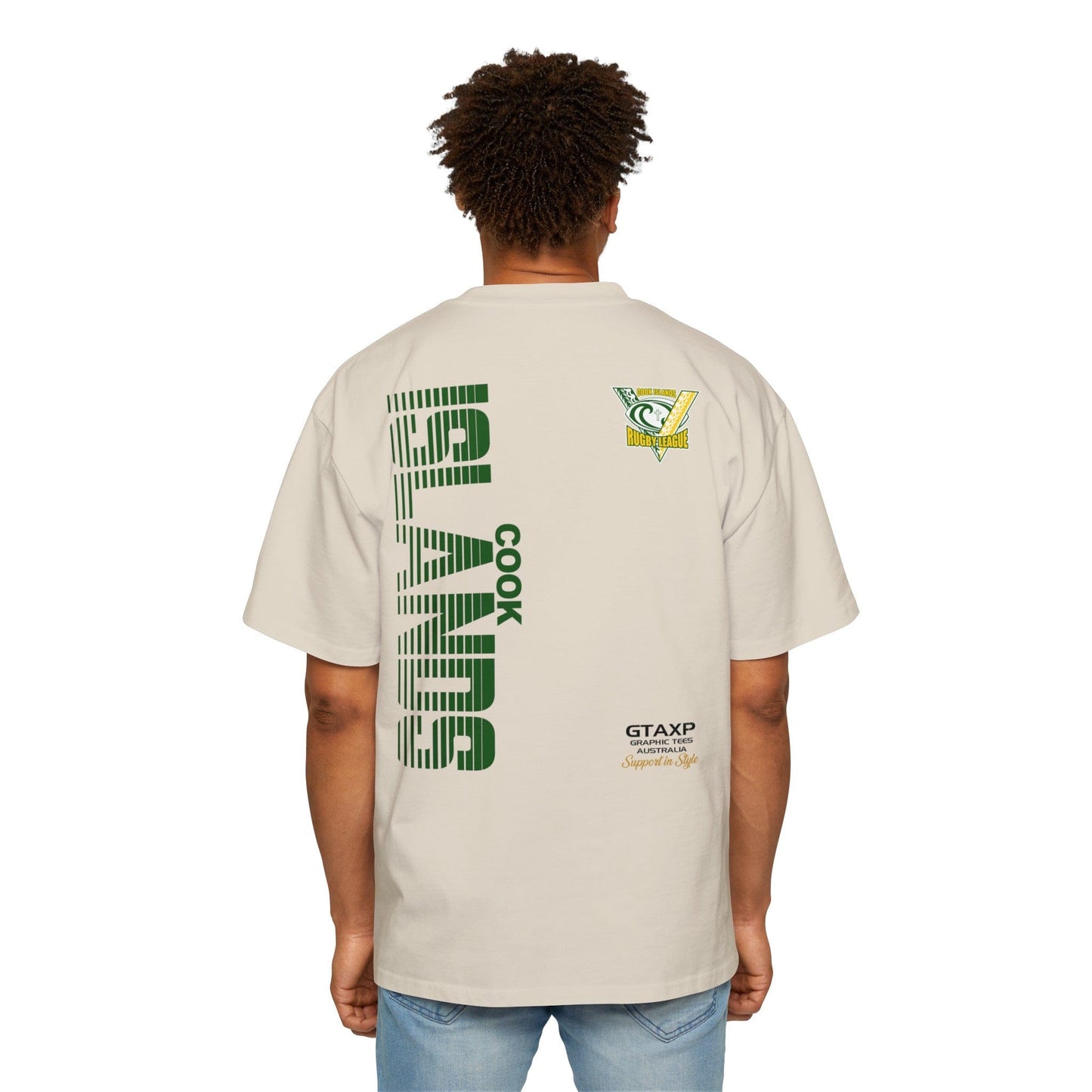 Cook Islands World Cup Oversized Tee Graphic Tees Australia Ecru / S Graphic T-Shirt Australia -  Cool Graphic T-Shirts Online -  Cook Islands World Cup Oversized Tee | Rugby League World Cup T-Shirt