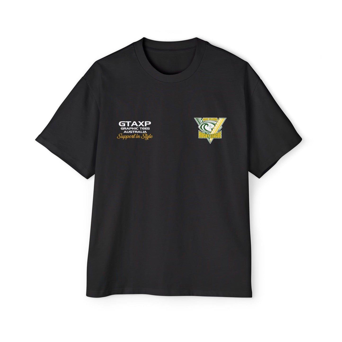 Cook Islands World Cup Oversized Tee Graphic Tees Australia Graphic T-Shirt Australia -  Cool Graphic T-Shirts Online -  Cook Islands World Cup Oversized Tee | Rugby League World Cup T-Shirt