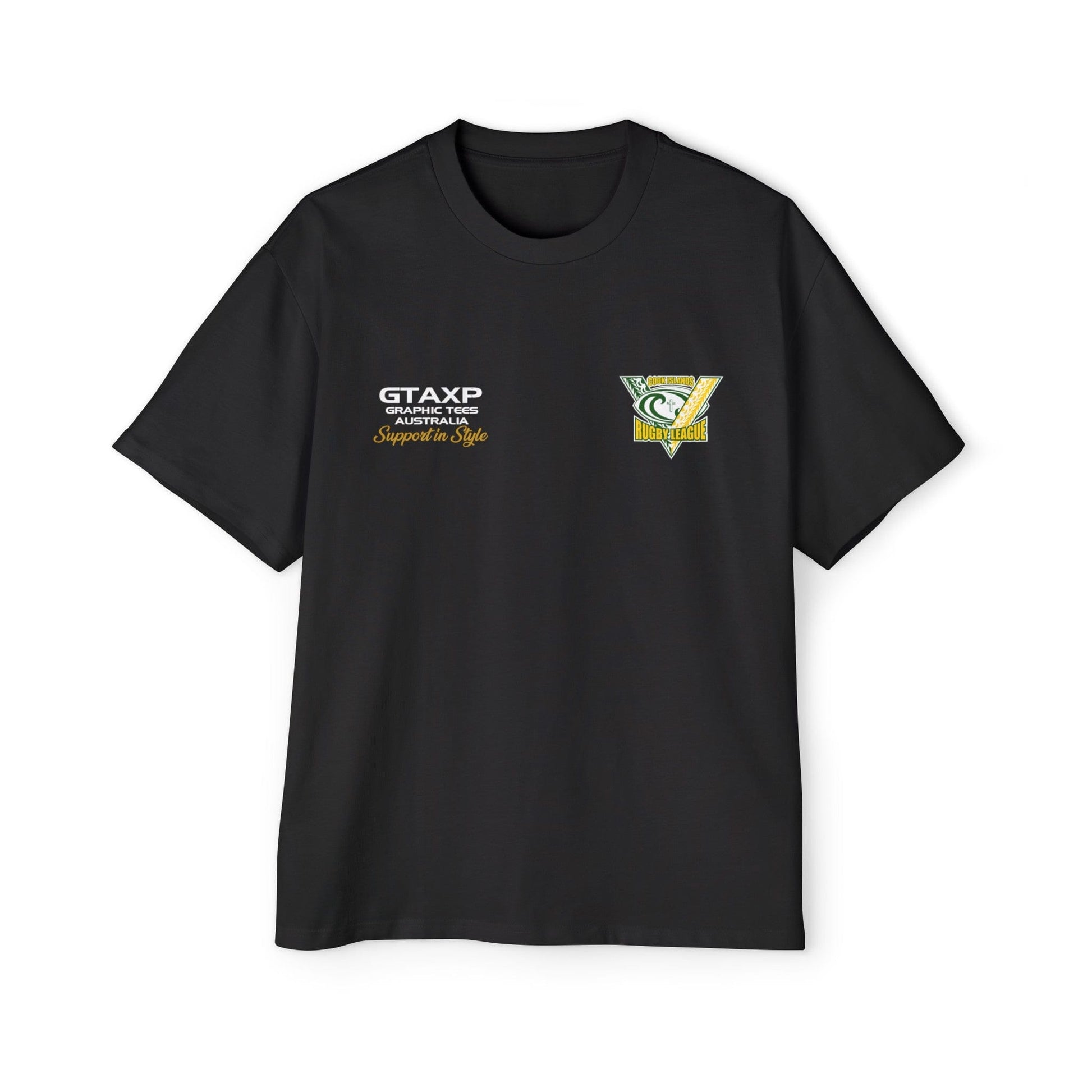 Cook Islands World Cup Oversized Tee Graphic Tees Australia Graphic T-Shirt Australia -  Cool Graphic T-Shirts Online -  Cook Islands World Cup Oversized Tee | Rugby League World Cup T-Shirt