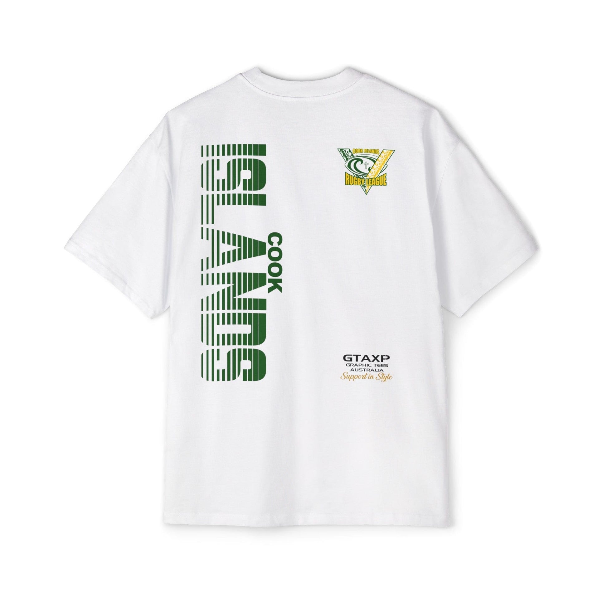 Cook Islands World Cup Oversized Tee Graphic Tees Australia Graphic T-Shirt Australia -  Cool Graphic T-Shirts Online -  Cook Islands World Cup Oversized Tee | Rugby League World Cup T-Shirt