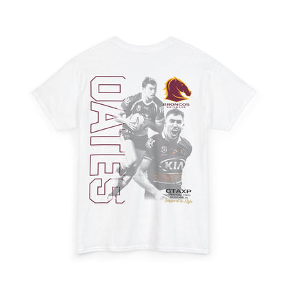 Corey Oates Broncos Duo TShirt Printify Graphic T-Shirt Australia -  Cool Graphic T-Shirts Online - 