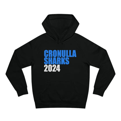 Cronulla Sharks 2024 Hoodie Graphic Tees Australia Graphic T-Shirt Australia -  Cool Graphic T-Shirts Online -  Cronulla Sharks 2024 Hoodie | NRL hoodies Australia