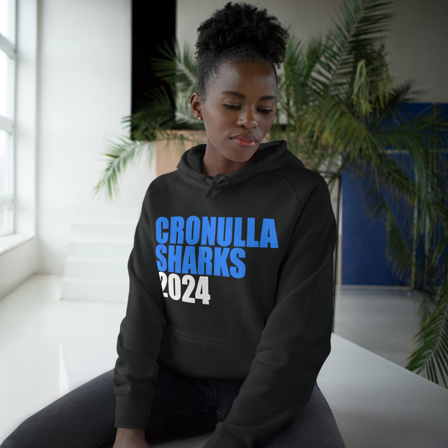 Cronulla Sharks 2024 Hoodie Graphic Tees Australia Graphic T-Shirt Australia -  Cool Graphic T-Shirts Online -  Cronulla Sharks 2024 Hoodie | NRL hoodies Australia