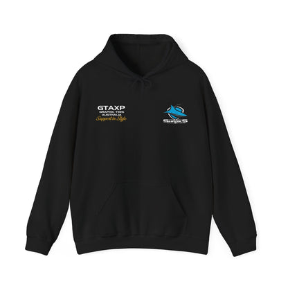 Cronulla Sharks Duo Hoodie Printify Graphic T-Shirt Australia -  Cool Graphic T-Shirts Online - 