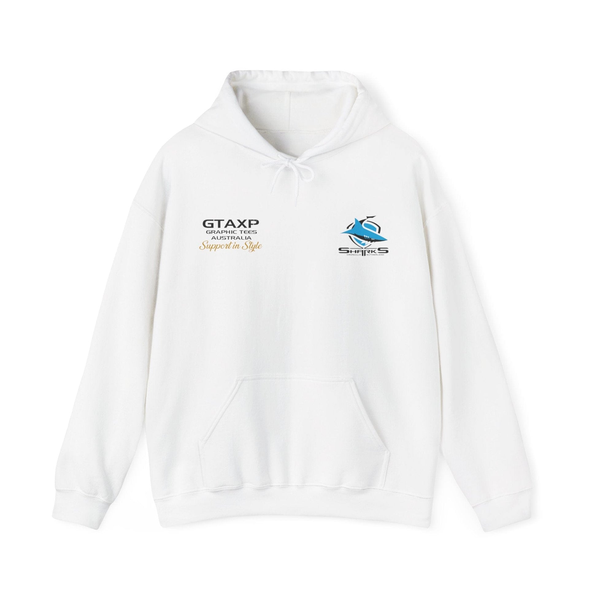 Cronulla Sharks Duo Hoodie Printify Graphic T-Shirt Australia -  Cool Graphic T-Shirts Online - 