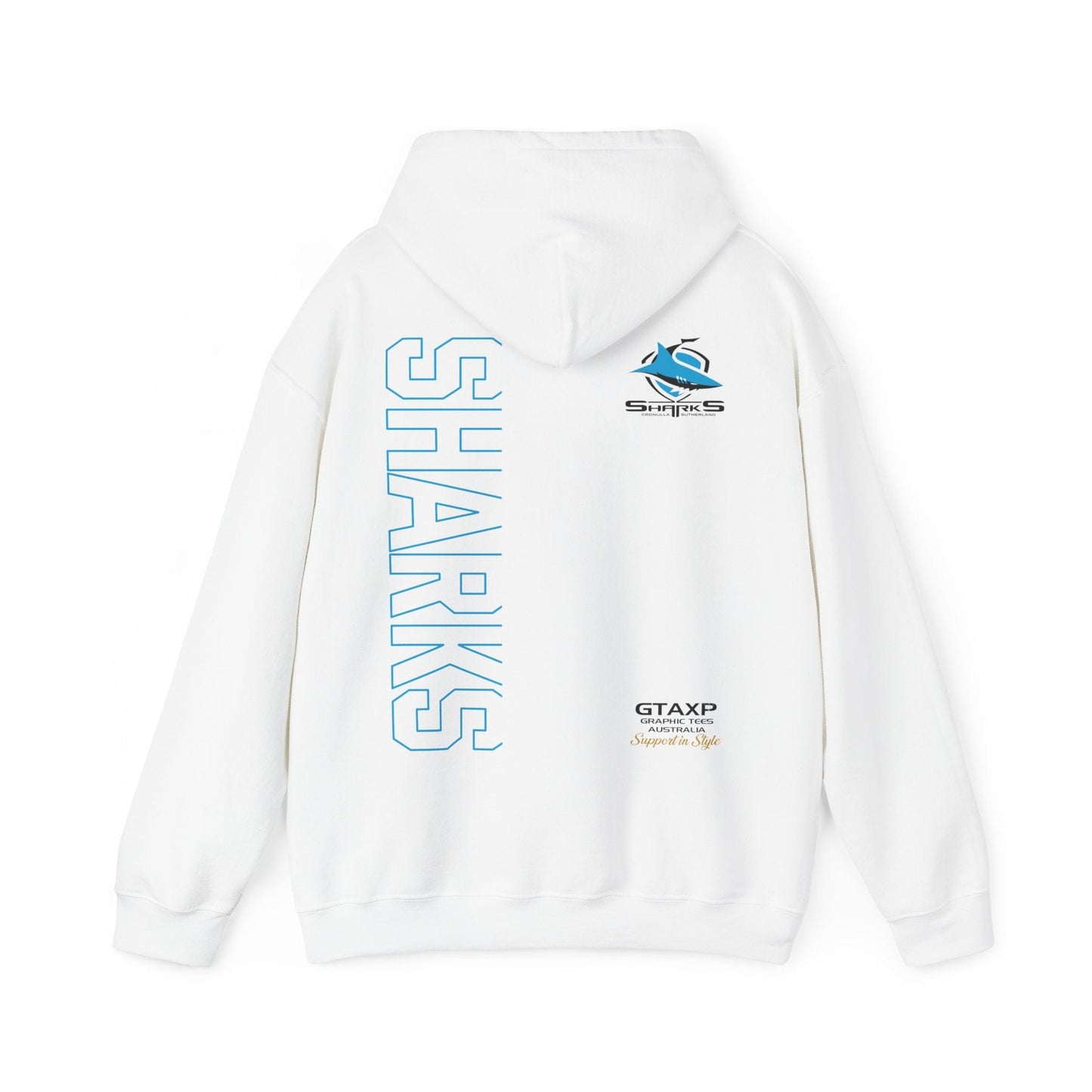 Cronulla Sharks Duo Hoodie Printify Graphic T-Shirt Australia -  Cool Graphic T-Shirts Online - 