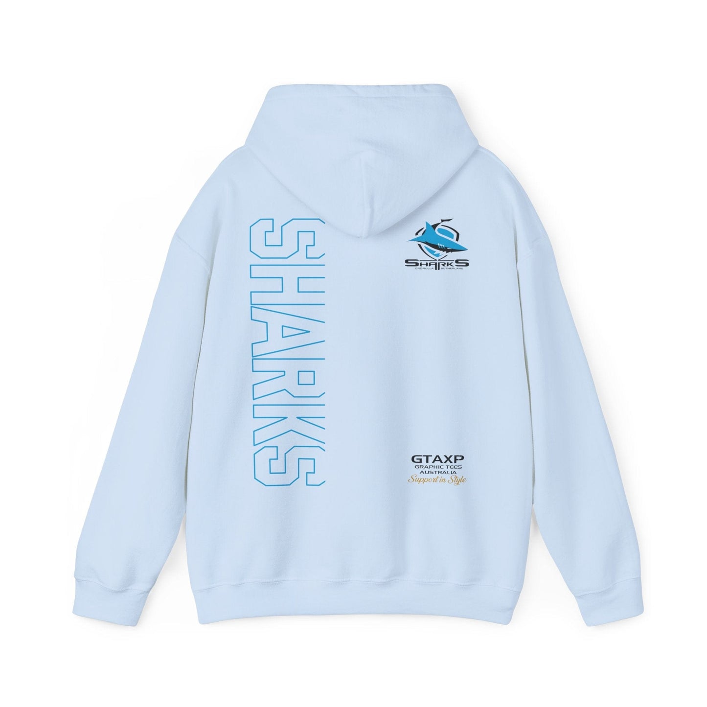 Cronulla Sharks Duo Hoodie Printify Graphic T-Shirt Australia -  Cool Graphic T-Shirts Online - 