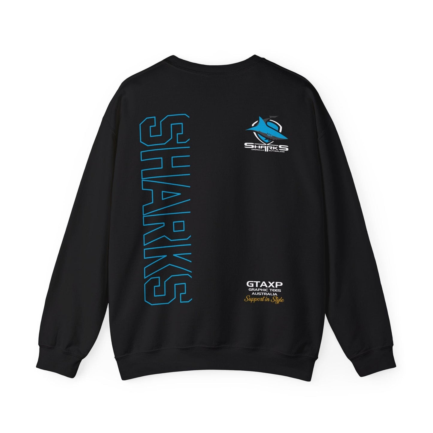 Cronulla Sharks Duo Jumper Graphic Tees Australia Graphic T-Shirt Australia -  Cool Graphic T-Shirts Online -  Cronulla Sharks Duo Jumper | Cronulla Sharks Crew Sweater