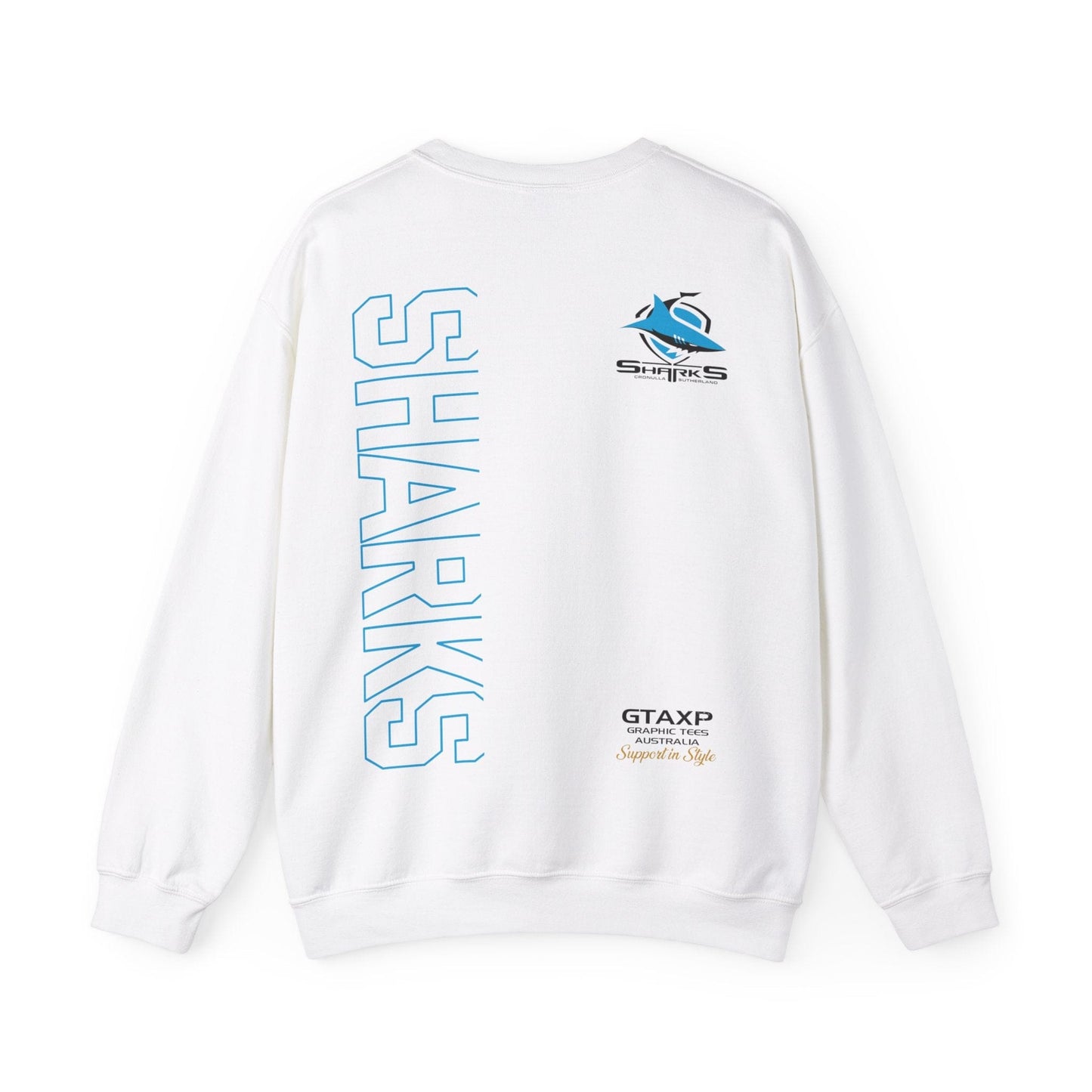 Cronulla Sharks Duo Jumper Graphic Tees Australia Graphic T-Shirt Australia -  Cool Graphic T-Shirts Online -  Cronulla Sharks Duo Jumper | Cronulla Sharks Crew Sweater