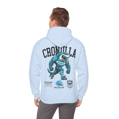 Cronulla Sharks Reefy Hoodie Printify Light Blue / S Graphic T-Shirt Australia -  Cool Graphic T-Shirts Online - 