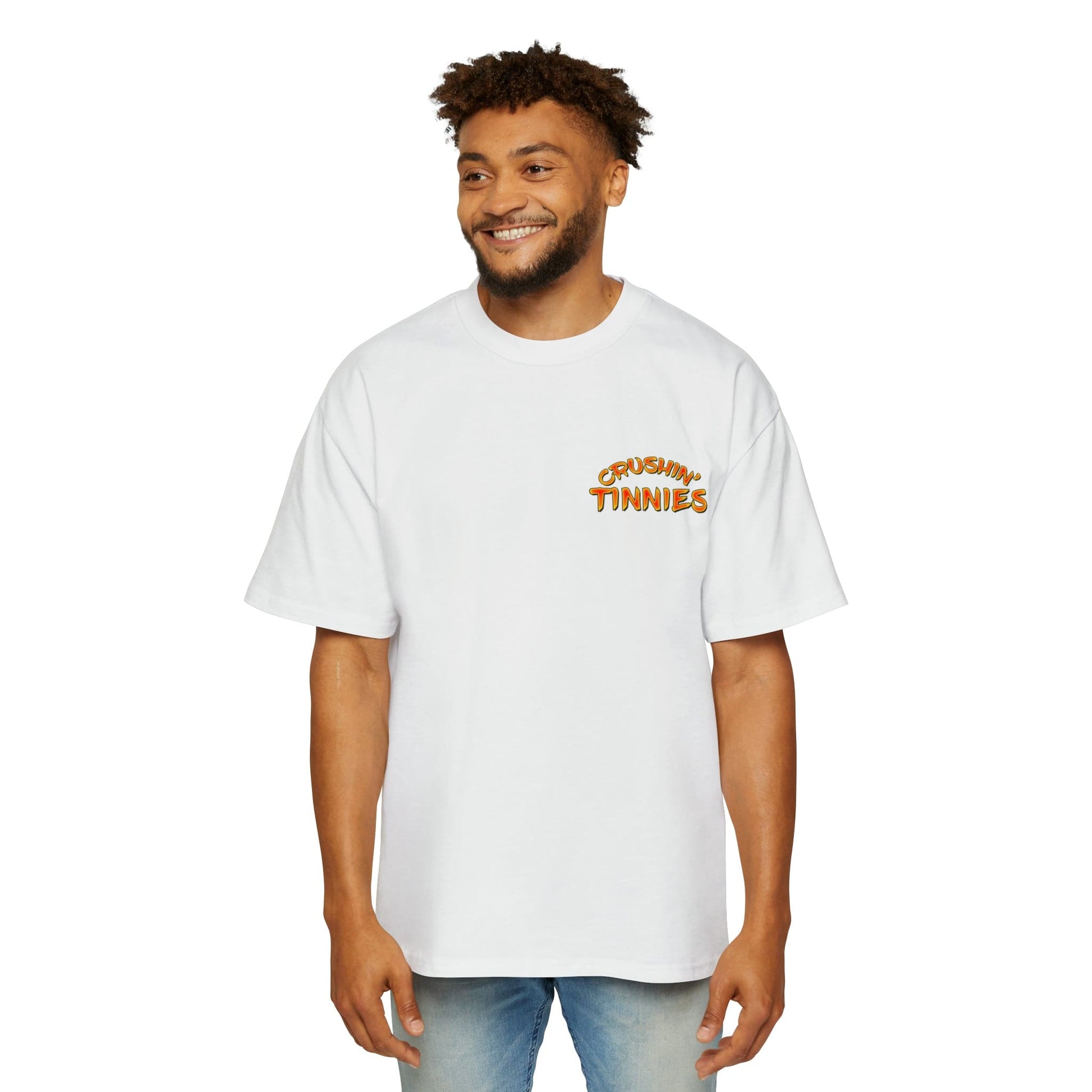 Crushin Tinnies Oversized Tee Graphic Tees Australia Graphic T-Shirt Australia -  Cool Graphic T-Shirts Online -  Crushin Tinnies Oversized Tee | Funny Beer T-Shirts Australia