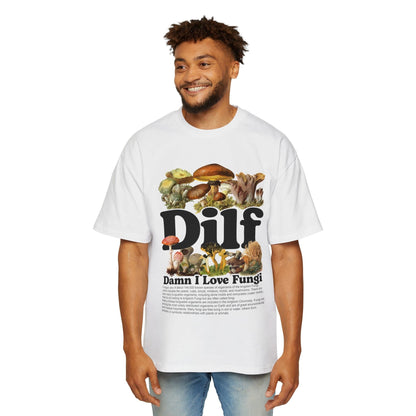 Damn I Love Fungi Oversized Tee Printify White / S Graphic T-Shirt Australia -  Cool Graphic T-Shirts Online - 