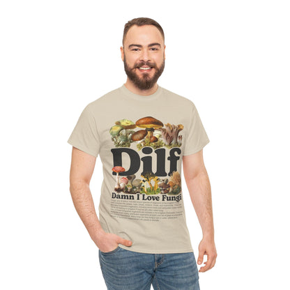 Damn I Love Fungi TShirt Printify Sand / S Graphic T-Shirt Australia -  Cool Graphic T-Shirts Online - 