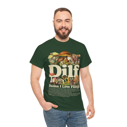 Damn I Love Fungi TShirt Printify Forest Green / S Graphic T-Shirt Australia -  Cool Graphic T-Shirts Online - 