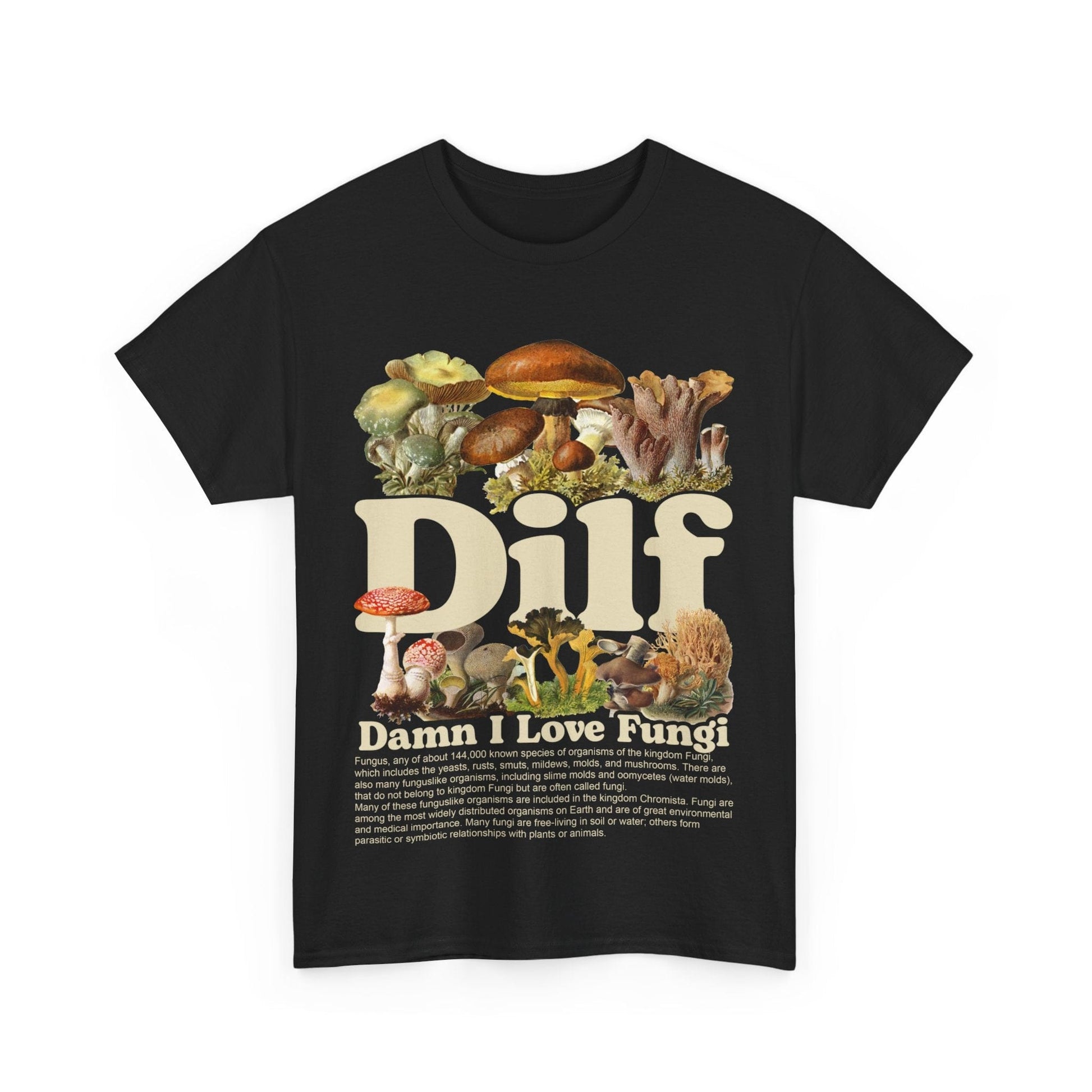 Damn I Love Fungi TShirt Printify Graphic T-Shirt Australia -  Cool Graphic T-Shirts Online - 