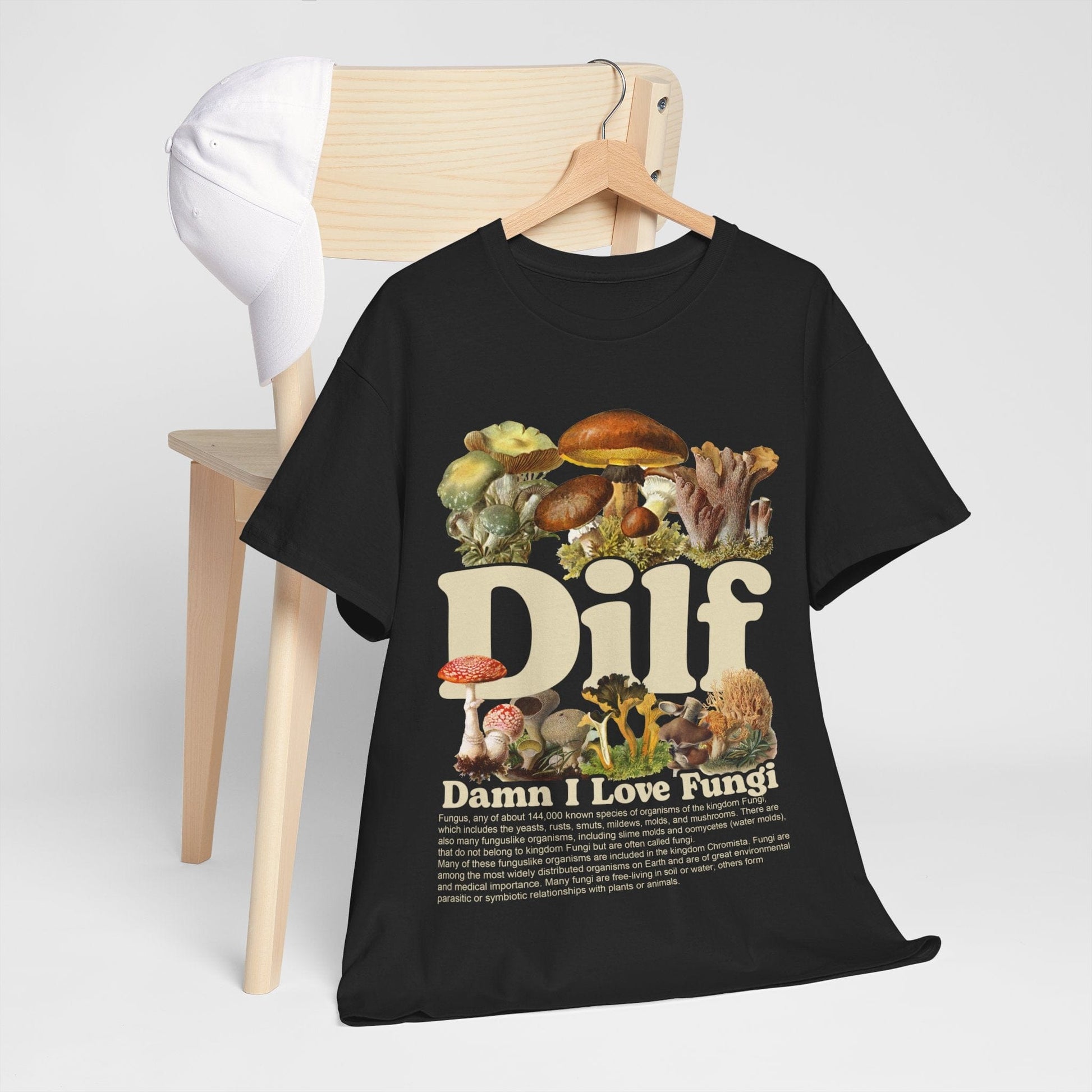 Damn I Love Fungi TShirt Printify Graphic T-Shirt Australia -  Cool Graphic T-Shirts Online - 