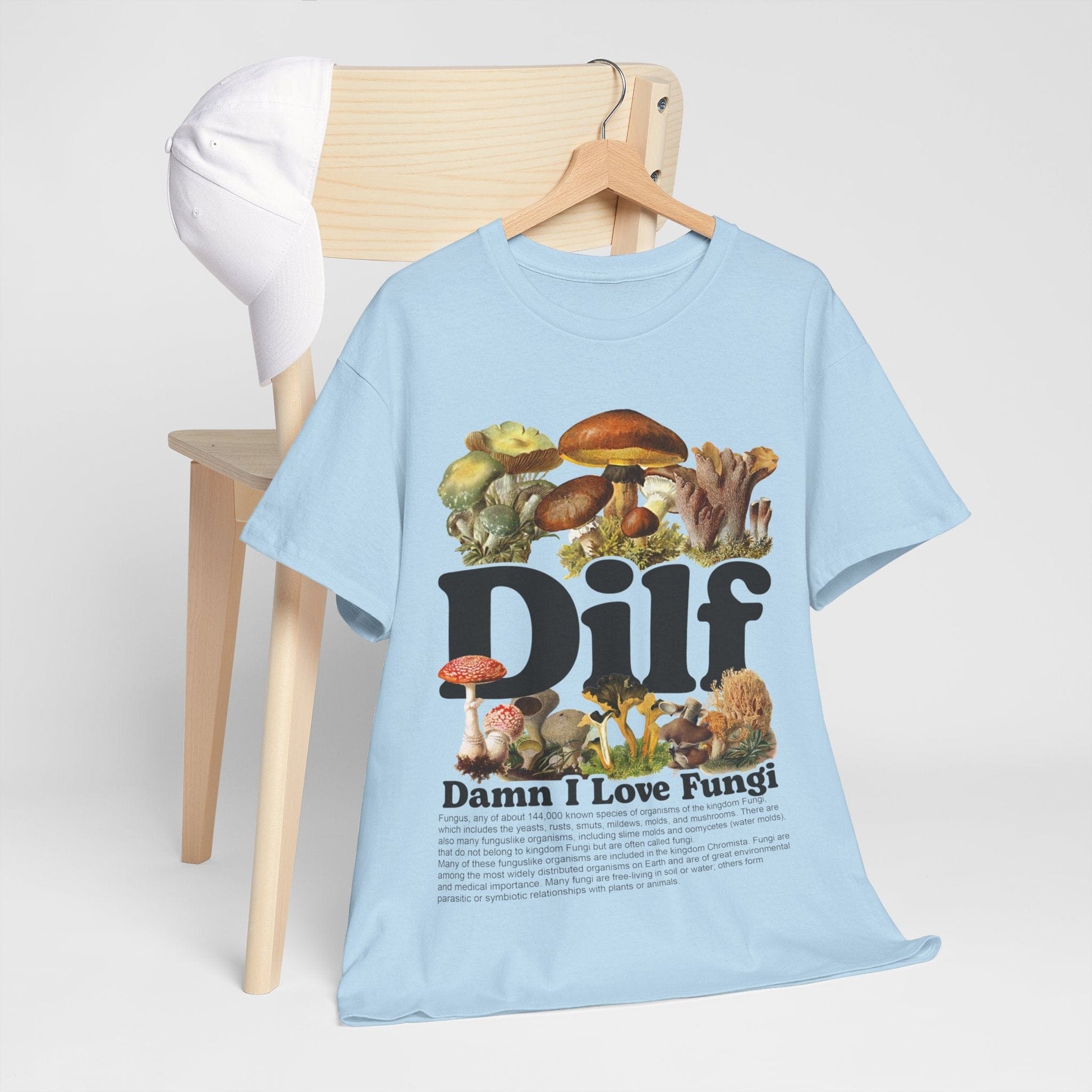 Damn I Love Fungi TShirt Printify Graphic T-Shirt Australia -  Cool Graphic T-Shirts Online - 