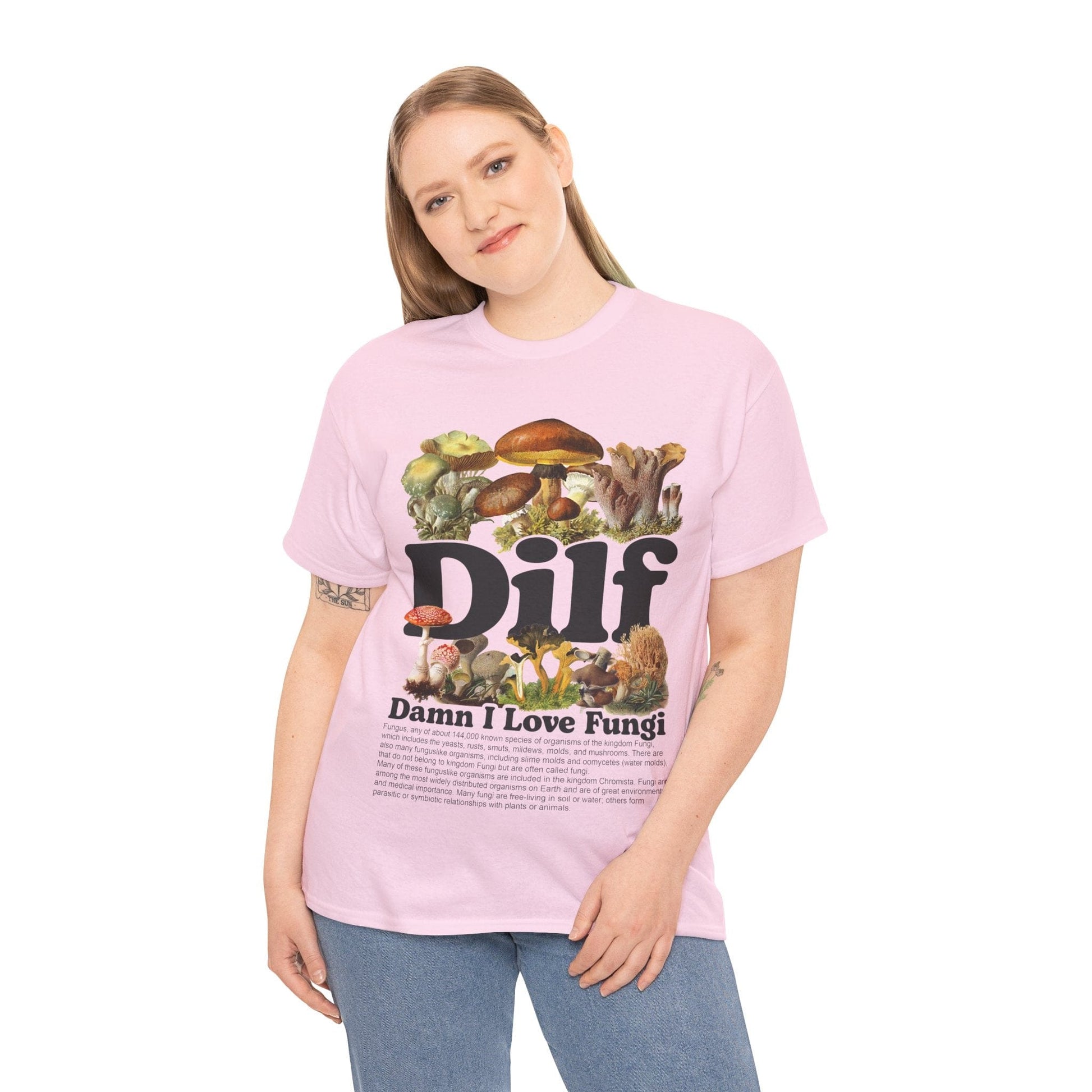 Damn I Love Fungi TShirt Printify Graphic T-Shirt Australia -  Cool Graphic T-Shirts Online - 