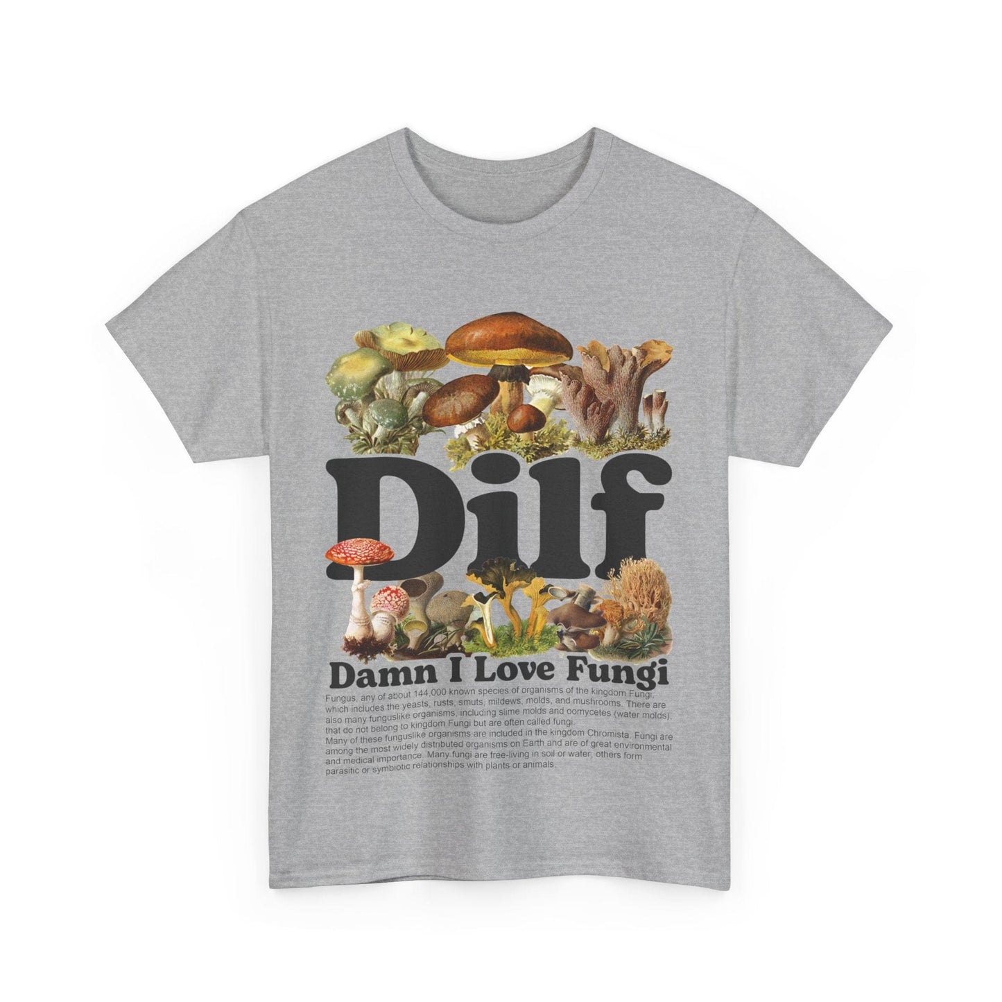 Damn I Love Fungi TShirt Printify Graphic T-Shirt Australia -  Cool Graphic T-Shirts Online - 