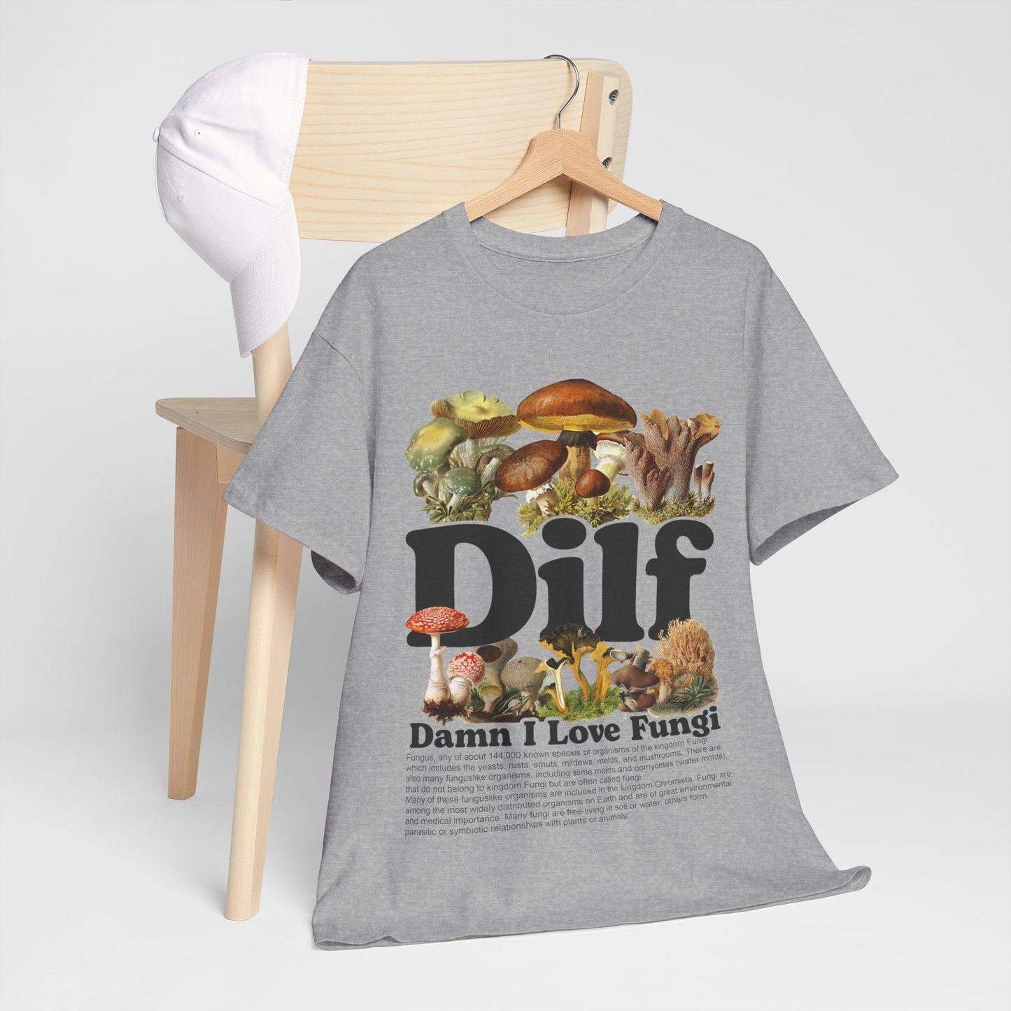 Damn I Love Fungi TShirt Printify Graphic T-Shirt Australia -  Cool Graphic T-Shirts Online - 