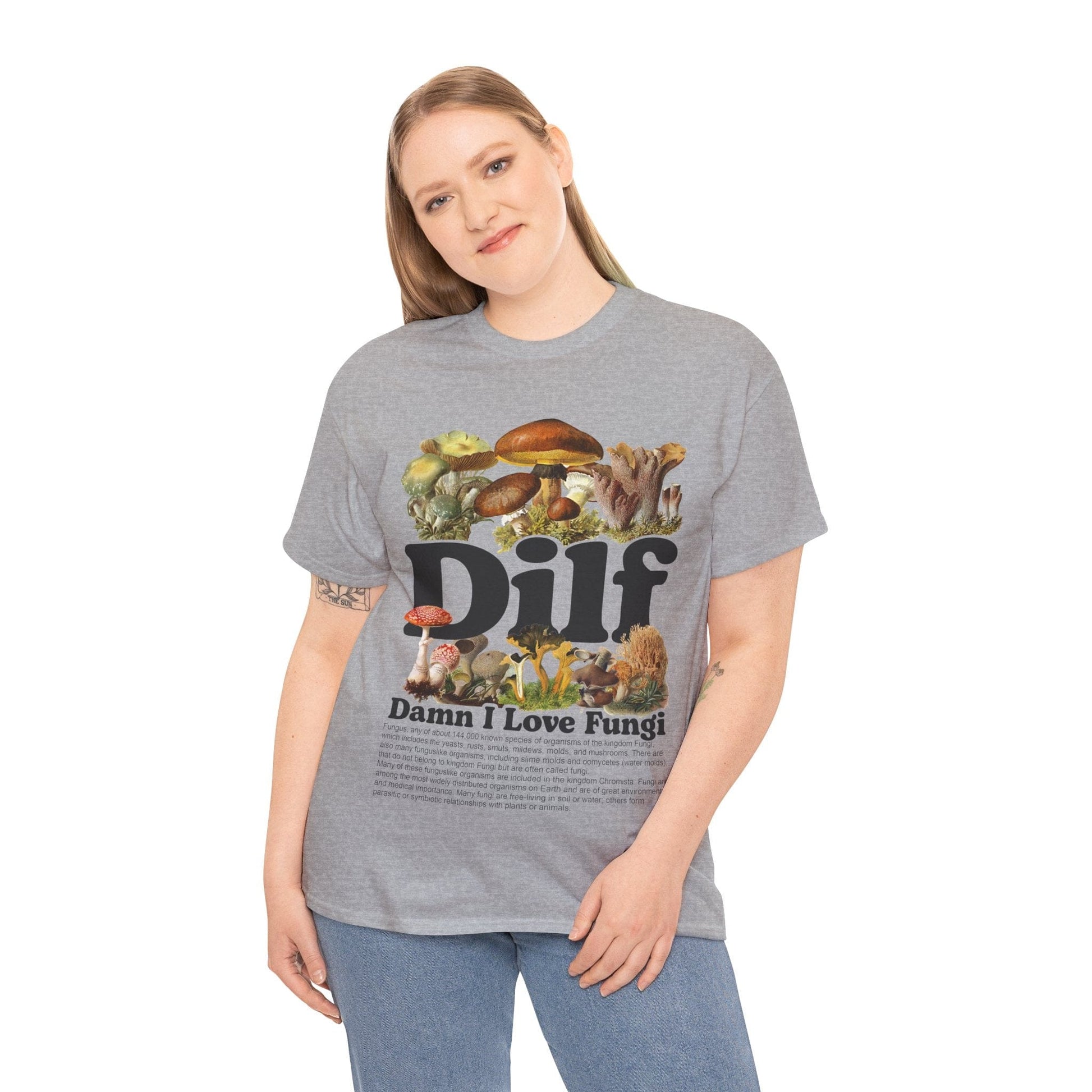 Damn I Love Fungi TShirt Printify Graphic T-Shirt Australia -  Cool Graphic T-Shirts Online - 