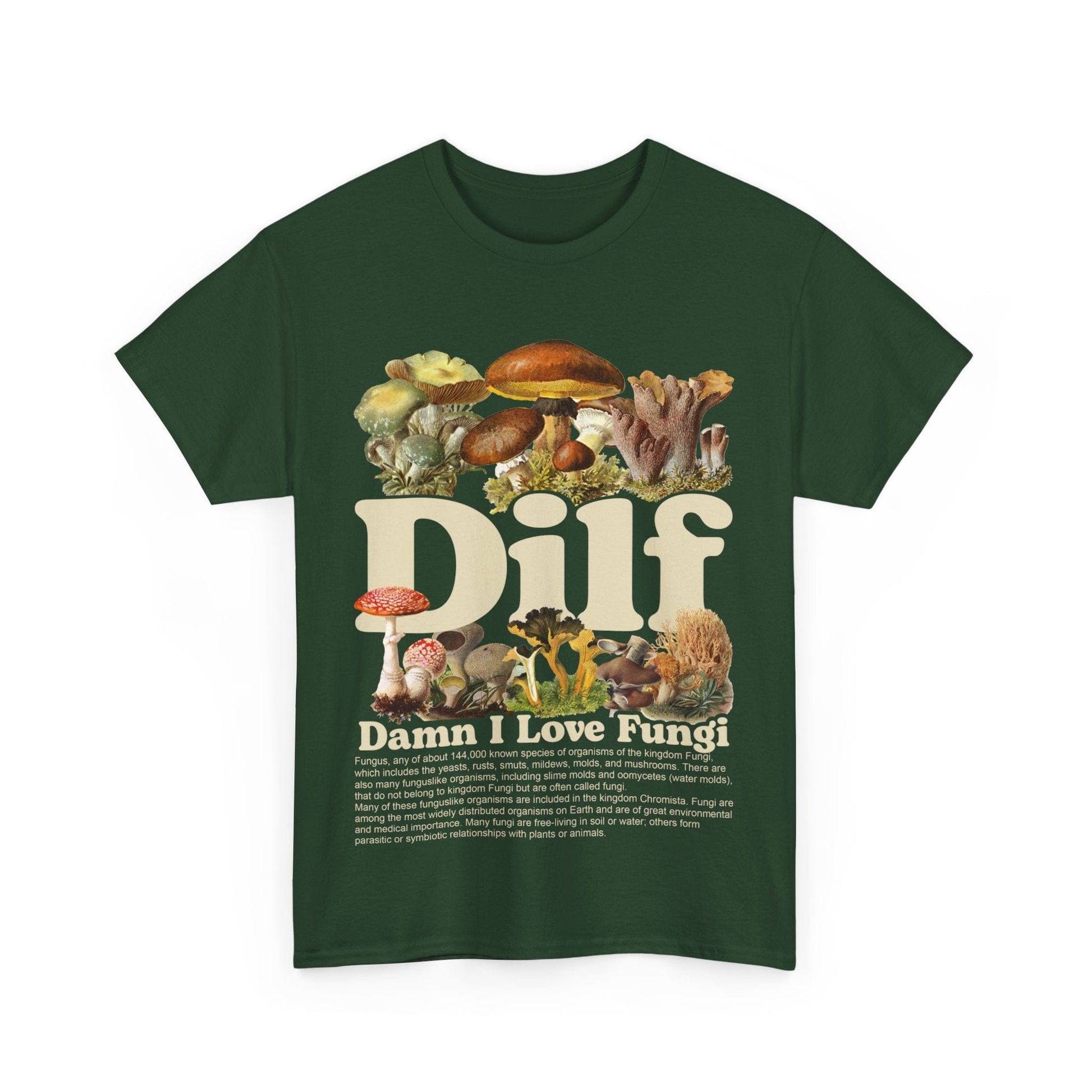 Damn I Love Fungi TShirt Printify Graphic T-Shirt Australia -  Cool Graphic T-Shirts Online - 