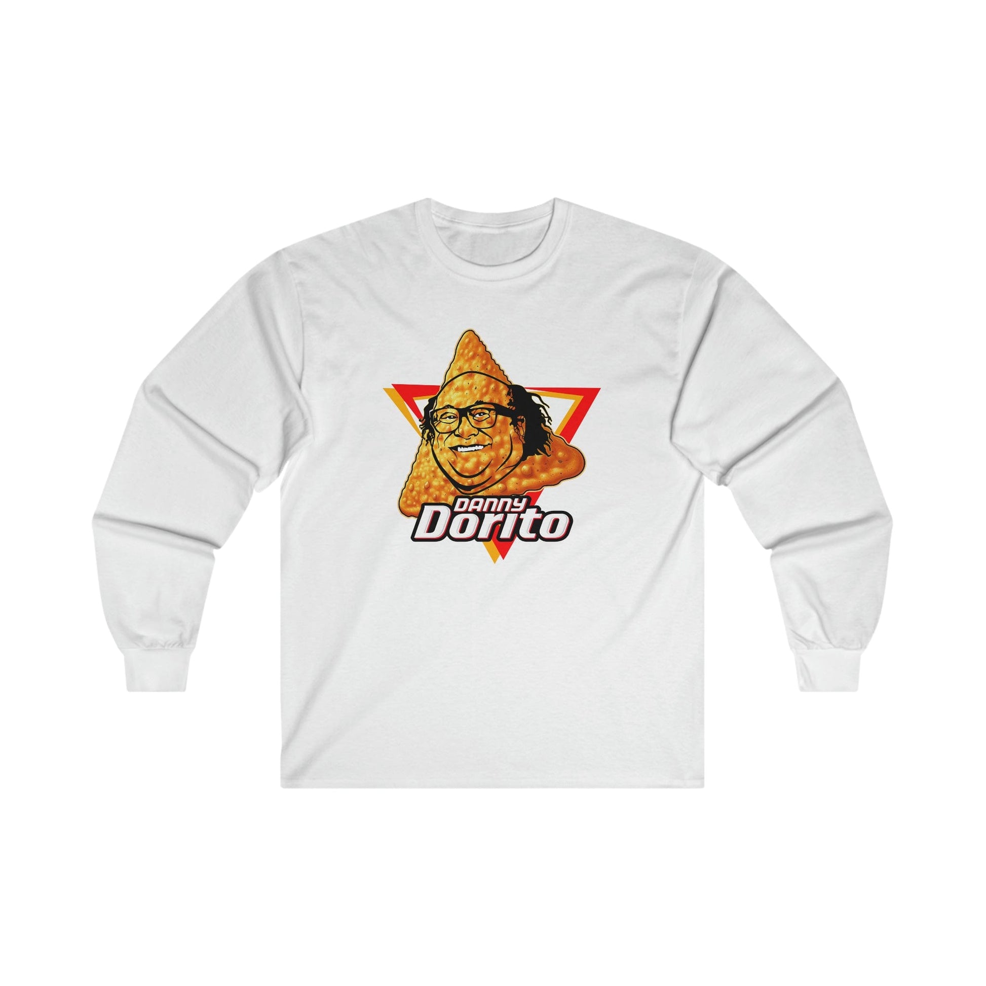 Danny Dorito Long Sleeve Graphic Tees Australia S / White Graphic T-Shirt Australia -  Cool Graphic T-Shirts Online -  Danny Dorito Long Sleeve T-Shirt | Funny Long Sleeve Shirt